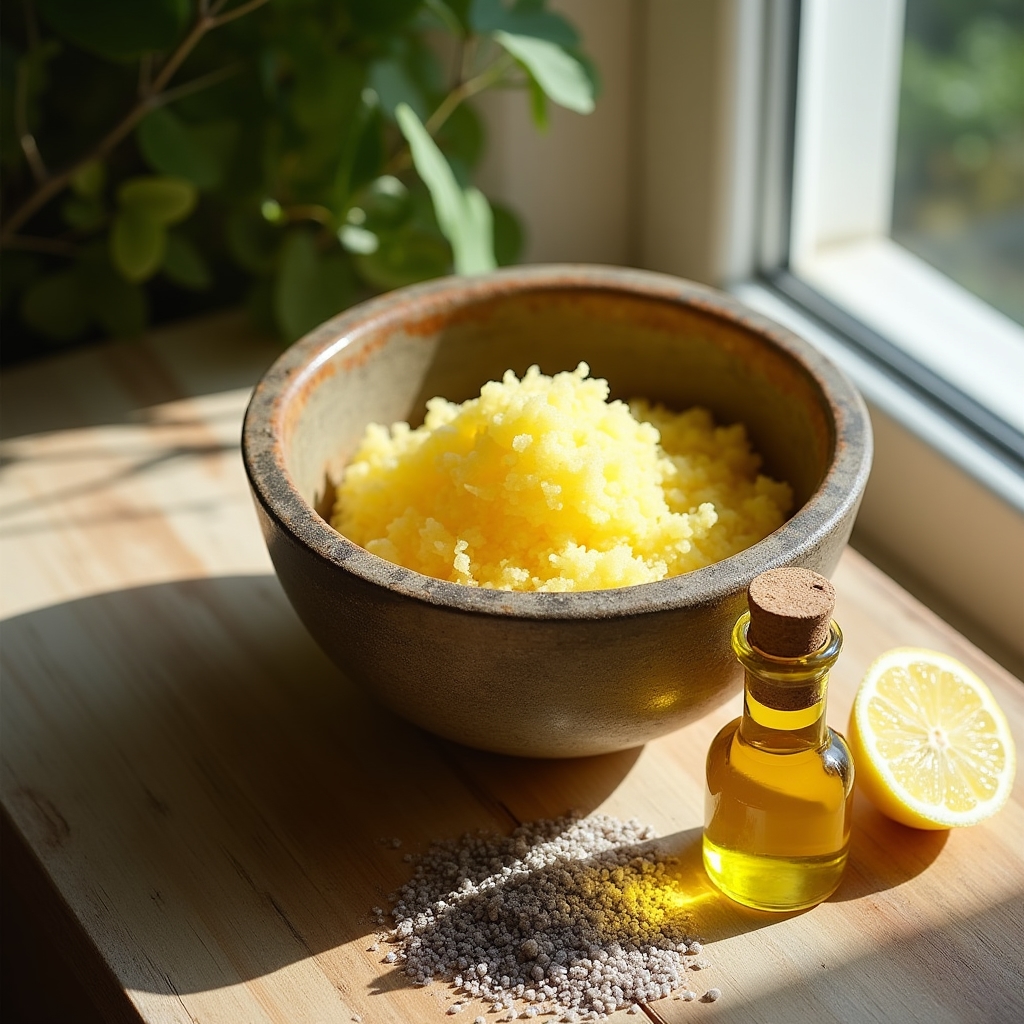 Tělový peeling z olivového oleje a mořské soli
